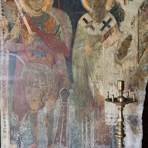صورة لسنكسار اليوم 1 هاتور استشهاد القديس كيرياكوس أسقف أورشليم ووالدته.jpg
